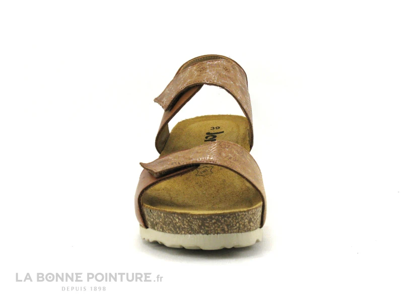Jordana 2985 Marron - 2 Velcros - Sandale Talon Compense 4 Jordana 2985 Marron - 2 Velcros - Sandale Talon Compense – Image 2