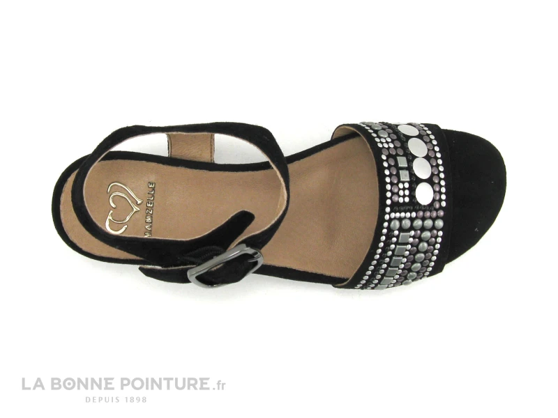 MamZelle LIVET Velours Noir - CS52R04 - Nu-pieds Femme 8 MamZelle LIVET Velours Noir - CS52R04 - Nu-pieds Femme – Image 6