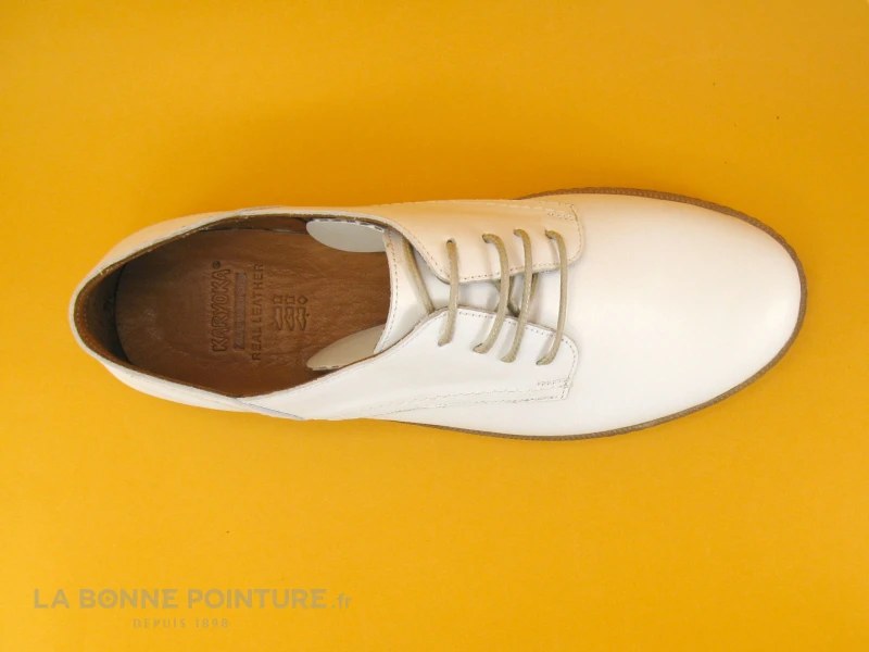 Karyoka MAGIC Blanc - Chaussure Derbi Femme 8 Karyoka MAGIC Blanc - Chaussure Derbi Femme – Image 6