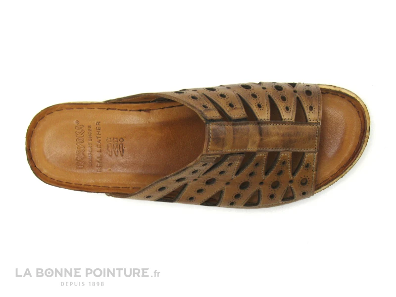 Karyoka IBOU Marron - Mule Femme Cuir Marron 6 Karyoka IBOU Marron - Mule Femme Cuir Marron – Image 4