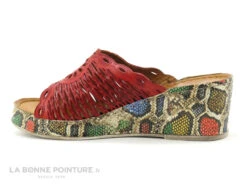 Karyoka GENI BIS Rouge - Semelle Compensee Serpent - Mule Femme -Marco Tozzi Shop cd24607c73b9e66c561f35ea11d5d5ef img 9376.jpg 159138