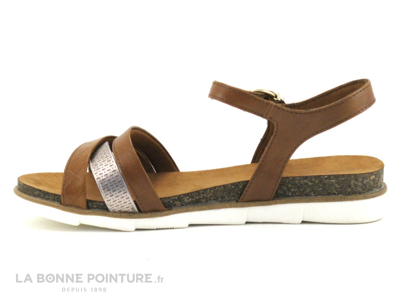 Marco Tozzi 2-28410-28 Cognac - Sandale Marron Clair Femme 5 Marco Tozzi 2-28410-28 Cognac - Sandale Marron Clair Femme – Image 3