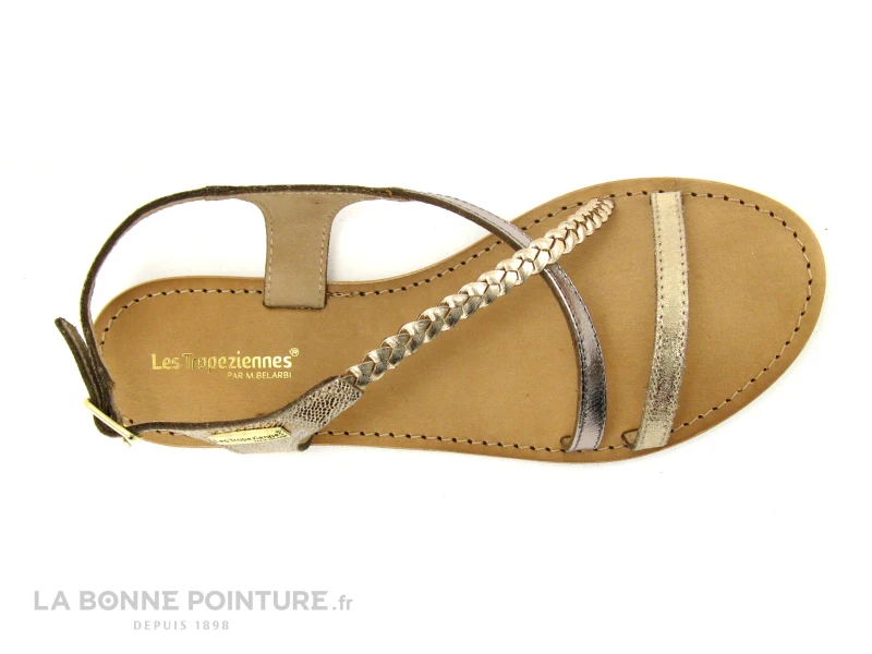 Tropeziennes HANANO Or Multi 19040 - Sandale Plagette 7 Tropeziennes HANANO Or Multi 19040 - Sandale Plagette – Image 5