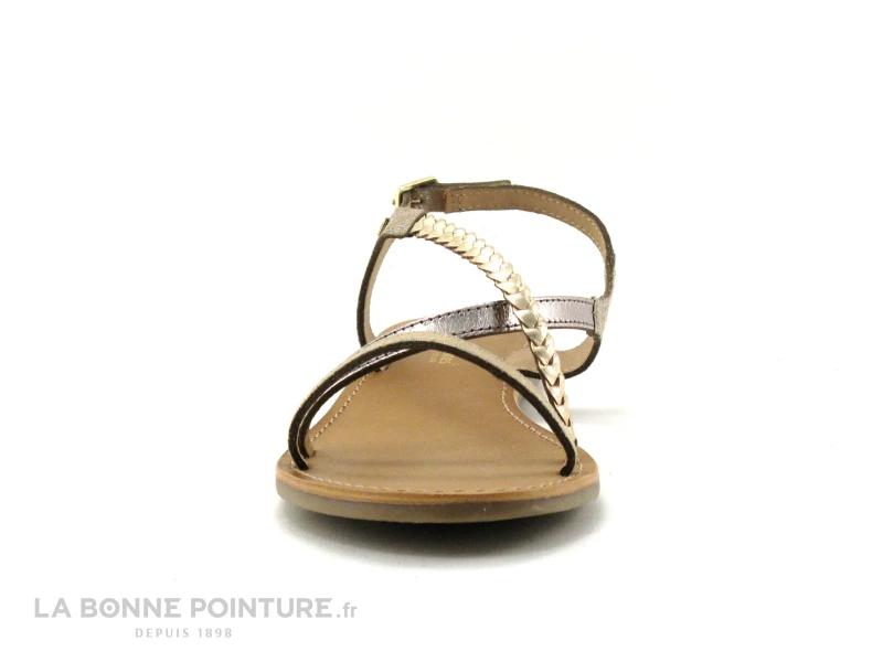 Tropeziennes HANANO Or Multi 19040 - Sandale Plagette 4 Tropeziennes HANANO Or Multi 19040 - Sandale Plagette – Image 2