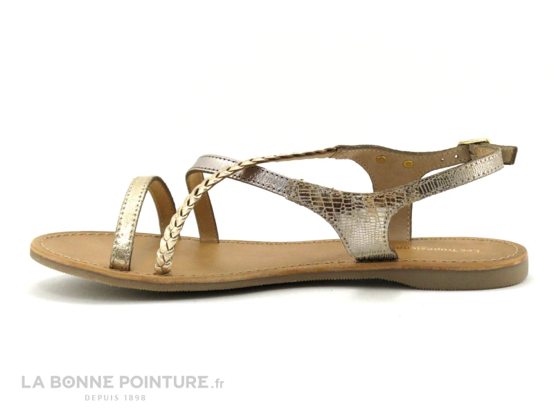 Tropeziennes HANANO Or Multi 19040 - Sandale Plagette 5 Tropeziennes HANANO Or Multi 19040 - Sandale Plagette – Image 3