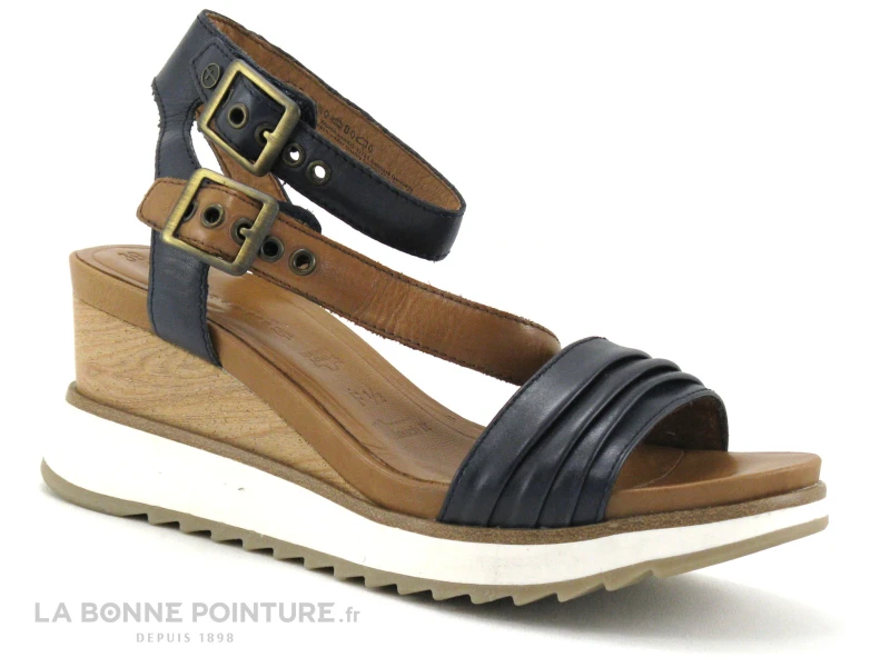 Tamaris 1-28021-28 Navy Nut - Sandale Bleu Marine - Talon Compense 3 Tamaris 1-28021-28 Navy Nut - Sandale Bleu Marine - Talon Compense