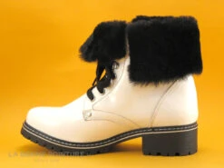 Hooper MULLAN Verni Blanc - Fourrure Noire - Bottine Femme -Marco Tozzi Shop cd24607c73b9e66c561f35ea11d5d5ef img 9602.jpg 142414