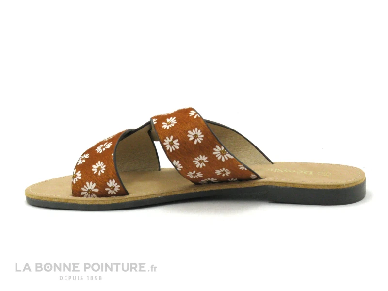 Dees Shoes MIAJA Orange - Fleurs - Mule Plate Femme 4 Dees Shoes MIAJA Orange - Fleurs - Mule Plate Femme – Image 2