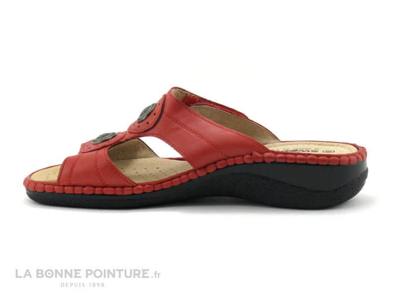 Sweet R MANITAR Rouge - Mule Femme Rouge Avec Scratch 5 Sweet R MANITAR Rouge - Mule Femme Rouge Avec Scratch – Image 3